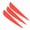 Red, variant on Waterdrop Arrow Fletching Vanes 3 Inches Rubber Arrow Feathers for DIY Archery Target Practice Hunting and Shooting, 12-Pack White / 7.5 cm