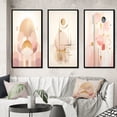 thumbnail image 1 of Designart "Vintage Pink Circular Geometric Harmony II" Modern Geometric Framed Wall Art Set Of 3 - Pink Abstract Frame Gallery Set For Office Decor, 1 of 6
