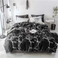 thumbnail image 1 of Cottonight Black Marble Comforter Set King Black and White Bedding Comforter Sets Modern Cotton Abstract Gothic Blanket Quilts Breathable Soft Bedding Comforter Set for Women Men Adults Teens King Bed, 1 of 1