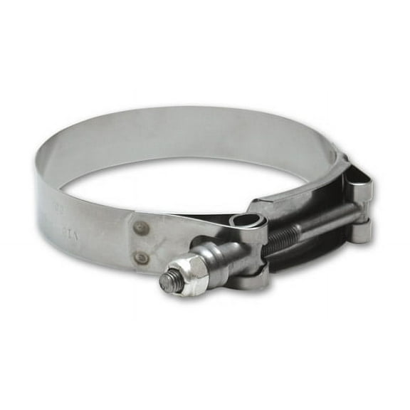 Vibrant 3.76 in to 4.05 in Range Stainless T-Bolt Hose Clamps Set of 2 P/N 2796