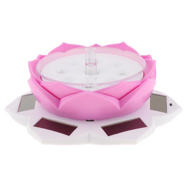 Soporte de exhibición de la lámpara de Lotus con energía solar giratoria de 360 degree, tenedor de la joyería del reloj Zulema Soporte de exhibición de la joyería
