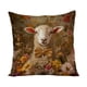thumbnail image 2 of Funda de almohada con temática de Pascua, suave y decorativa, ideal para decorar el hogar, la sala de estar, el dormitorio, el sofá o el coche, de poliéster de 45 x 45 cm., 2 of 6