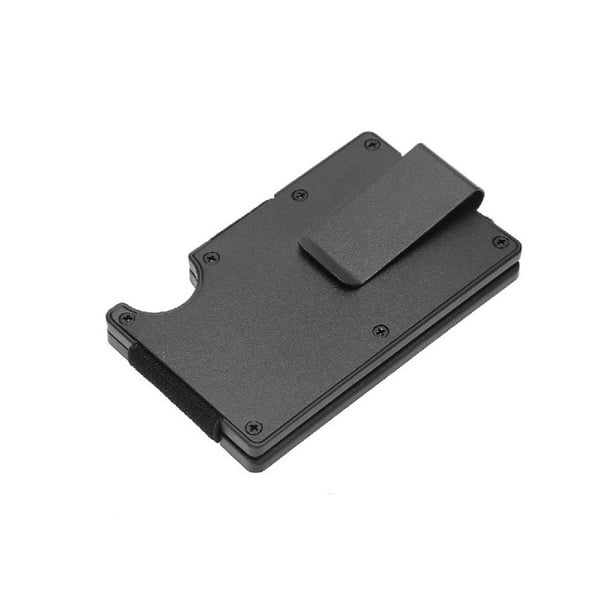 Clip Tarjeta Metal Btafrte Acero Inoxidable Monedero Clip Dinero Abrazadera Efectivo Negro