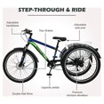 thumbnail image 5 of MOPHOTO 24" Adult Mountain Tricycle, 7 Speed 3 Wheel Cruiser Bicycle,Adult Tricycle,Exercise Women's Trike, Rear Storage Basket,Exercise Men's Women's Tricycles, 5 of 11