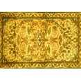 thumbnail image 1 of Ahgly Company Indoor Rectangle Persian Yellow Traditional Area Rugs, 7' x 10', 1 of 4