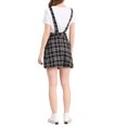 thumbnail image 4 of INSPIRE CHIC Women's Adjustable Strap Plaid Suspender Overall Dress XL Navy Blue, 4 of 8