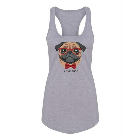 Love Pugs Tank Women -Image by Shutterstock, Female Large