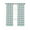 Gray Teal, variant on Navy Blue Grey White Blackout Curtains, Light Blocking Print Window Curtains, Abstract Geometric Ocean Wave Stripe Thermal Insulated Window Drapes for Living Room 2 Panels, 55"W x 39"L