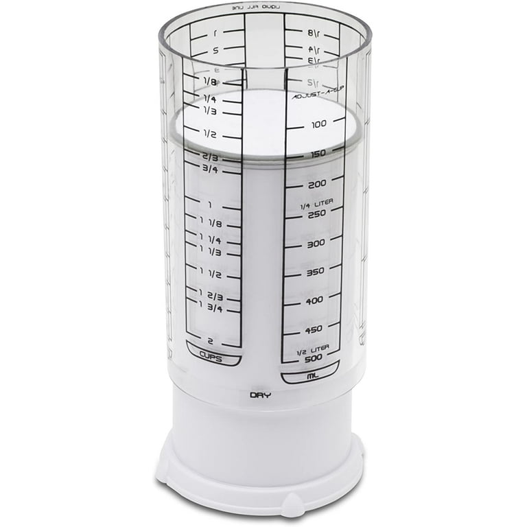  KitchenArt 23401 2 Cup Adjust-A-Cup, Plastic, White: Measuring  Cups: Home & Kitchen