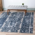 thumbnail image 3 of Rugs.com Oregon Collection Rug – 4 Ft Square Blue Low-Pile Rug Perfect For Living Rooms, Kitchens, Entryways, 3 of 8