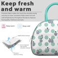 thumbnail image 3 of Winter Penguin Print Lunch Bag – Snowy Scene with Cute Penguins, Great for Seasonal Style, 3 of 4