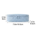 thumbnail image 3 of Deeceymbur Blue Polka Dot Toiletry Bag Portable Waterproof Cosmetic Storage Pouch Multifunctional Organizer for Travel Daily Use, 3 of 7