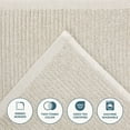 thumbnail image 4 of Superior Destin Viscose Cotton Blend Medium Weight Face Towels Washcloths, Set of 12, Beige, 4 of 11