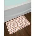 thumbnail image 2 of Fox Bath Mat, Repetitive Pattern of Cartoon Design Wild Animal and Meat, Plush Bathroom Decor Mat with Non Slip Backing, 29.5" X 17.5", Burnt Sienna Cinnamon, by Ambesonne, 2 of 2