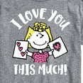 thumbnail image 3 of Peanuts - Love You This Much - Men's Short Sleeve Graphic T-Shirt, 3 of 6