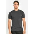 thumbnail image 2 of 3 Packs of TheLovely Men's Crew Neck Heavyweight Short Sleeve Tee Soft Cotton Shirt Top, 2 of 4
