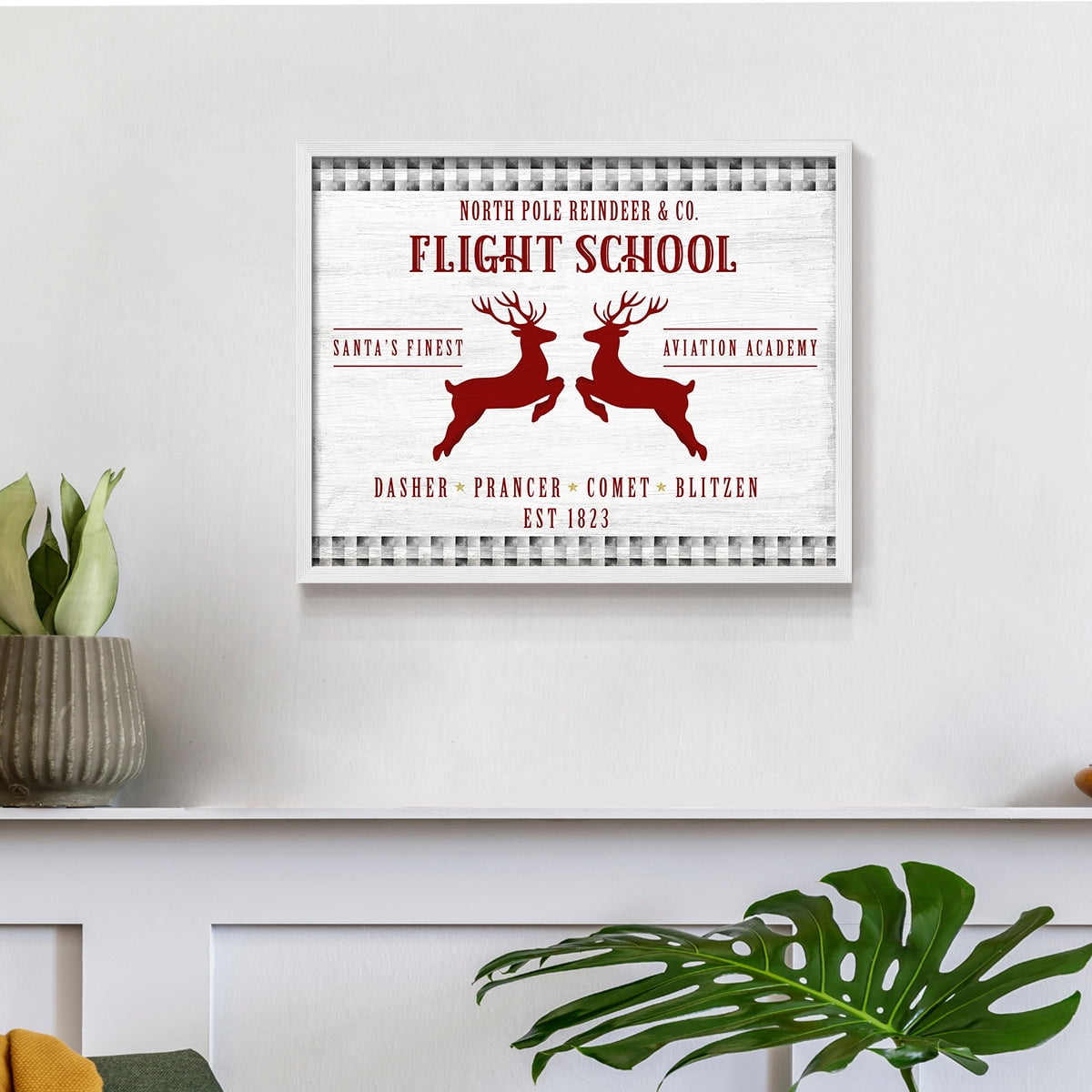 Flight School by Natalie Carpentieri - Restickable Framed Giclée Print