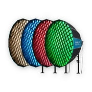 Nanlite FS-300 Daylight AC LED Monolight Bundle with Rapid 120 Parabolic Softbox with Grid and Bowens Mount (2-Items)