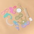 thumbnail image 3 of CIMAXIC Party 1 Set Mermaid Photo Booth Props Handheld Portable Mermaid Party Selfie Props Bridal Shower Photo Booth Props Kit,6.5"X6.3"X0.04", 3 of 5
