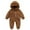 Brown, variant on UAMVSH Baby Boy Girl Snowsuit Unisex Infant Winter Sherpa Lined Clothes Long Sleeve Plush Newborn Toddler Jumpsuit Rompers(6-9 Months,Pink)