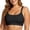 S10-Black1, variant on Women'S Swim Tops Full Coverage Padded Tankini Sports Bra Solid Color Swimwear Blouson Top For Beach And Pool Black1 L
