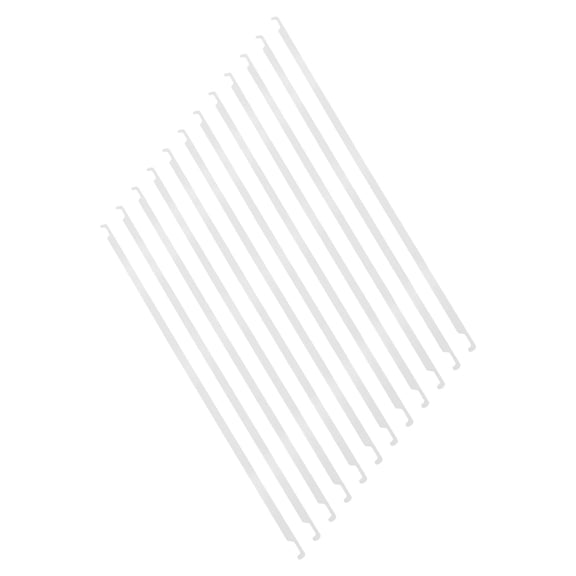 BESTYASH Hanging Folder Bars Metal File Organizer Rails White for Home 12Pcs