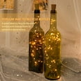 thumbnail image 2 of Luces de botella de vino con corcho, paquete de 10 luces LED de alambre de cobre blanco cálido para bricolaje, bodas, Navidad 2M / 20LED luces decorativas de corcho (batería incluida) brillar Electrónica, 2 of 5