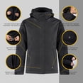 thumbnail image 3 of Snow Deer Heated Jackets For Women With Battery Pack Included Waterproof Rechargeable Heated Jacket Adjust 3 Heating settings Winter Outdoor 2024, 3 of 11