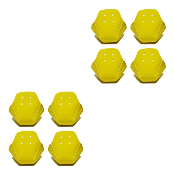 Greeniant 4 Uds. De puntera de patín, protectores de rodillos de cuero, tapas portátiles reutilizables para deportes al aire libre, protectores Amarillo 2piezas