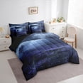 thumbnail image 3 of Manfei Dreamy Purple Flower 7-Piece Twin Bedding Sets,Natural Landscape Bedding Comforter Set,Rustic Floral Sheet Sets For Kids,Girls,Ultra Soft Home Decor Reversible, 3 of 8