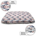 thumbnail image 3 of Ethnic Pet Bed, Ikat Inspired Illustration of Strokes and Stripes Bohemian Feels, Chew Resistant Pad for Dogs and Cats Cushion with Removable Cover, 24" x 39", Night Blue Dark Coral, by Ambesonne, 3 of 4