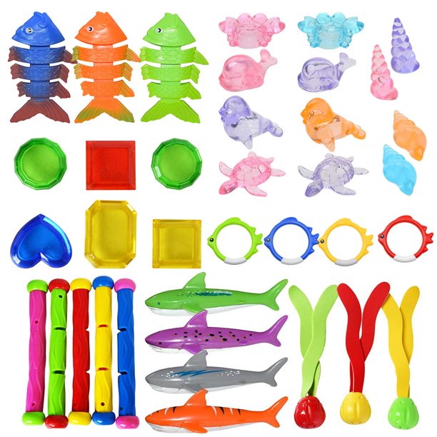 Juguetes Para Bucear En La Piscina Juego De Juguetes Para Bucear Bajo El Agua Grandes Regalos Para Niños Guardurnaity OD013236-00
