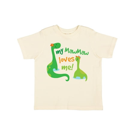 

Inktastic My MawMaw Loves Me Grandson Gift Toddler Boy Girl T-Shirt