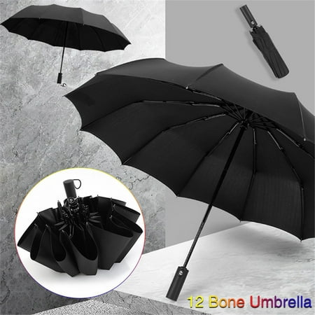 Mens Business Automatic Open Close Umbrella Ladies Compact Folding