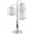 thumbnail image 1 of Lampe de Table en Laiton Poli avec des Nuances Cristallines, 1 of 1