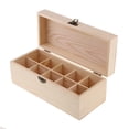 thumbnail image 4 of Caja de Natural Sin Soporte de Botella de Aceite Esencial Organizador Contenedor de , Bandeja de Caja Organizadora para -dix cuadrículas 10 cuadrículas Sunnimix Estuche de madera con aceite esencial, 4 of 7