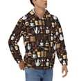 thumbnail image 4 of Zip Up Hoodies for Men - kettle tea cup Long Sleeve Comfrt Men'S Fashion Hoodies & Sweatshirts, Jackets for Men Hoodies Pullover Clothing Clothes with Pouch, 4 of 5