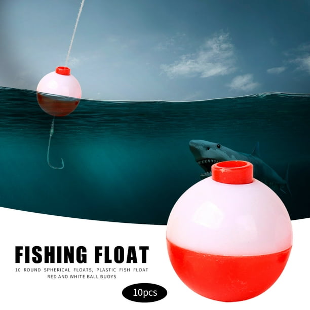 Peggybuy 10x Fishing Bobber Set Plastic Round Float Buoy Outdoor Fishing Gear Other