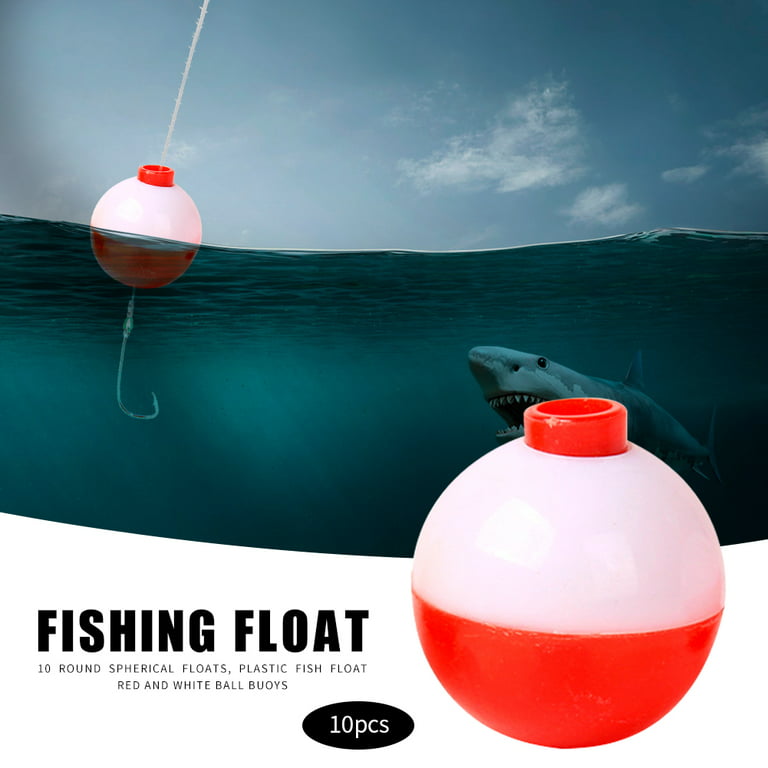 Chinatera 10x Fishing Bobber Set Plastic Round Float Buoy Outdoor