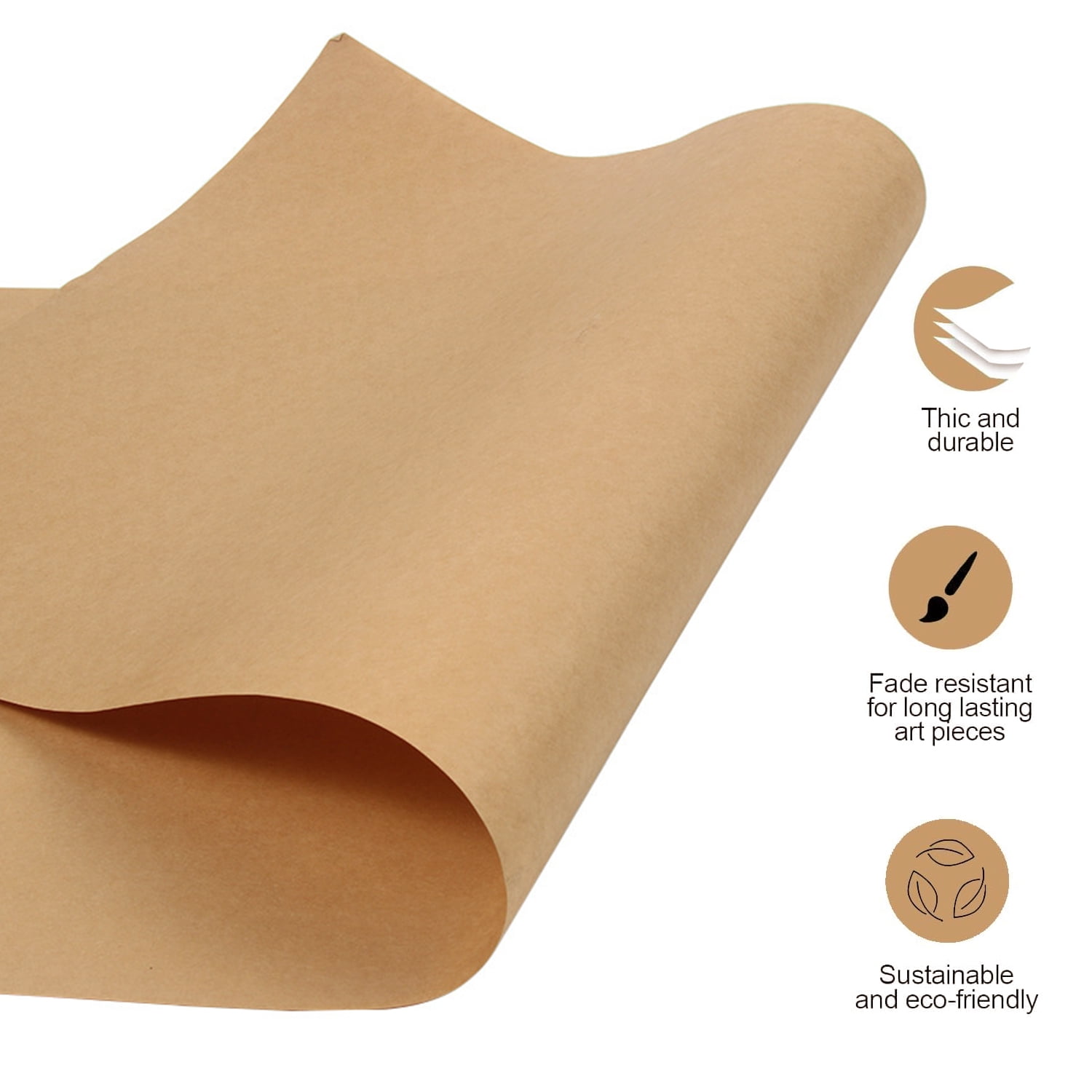 Brown Kraft Paper Roll, Brown Wrapping Paper Set for Packing, Moving, Shipping & Crafts/Arts With Jute String And Gift Tags(14.96in x 32.80ft)