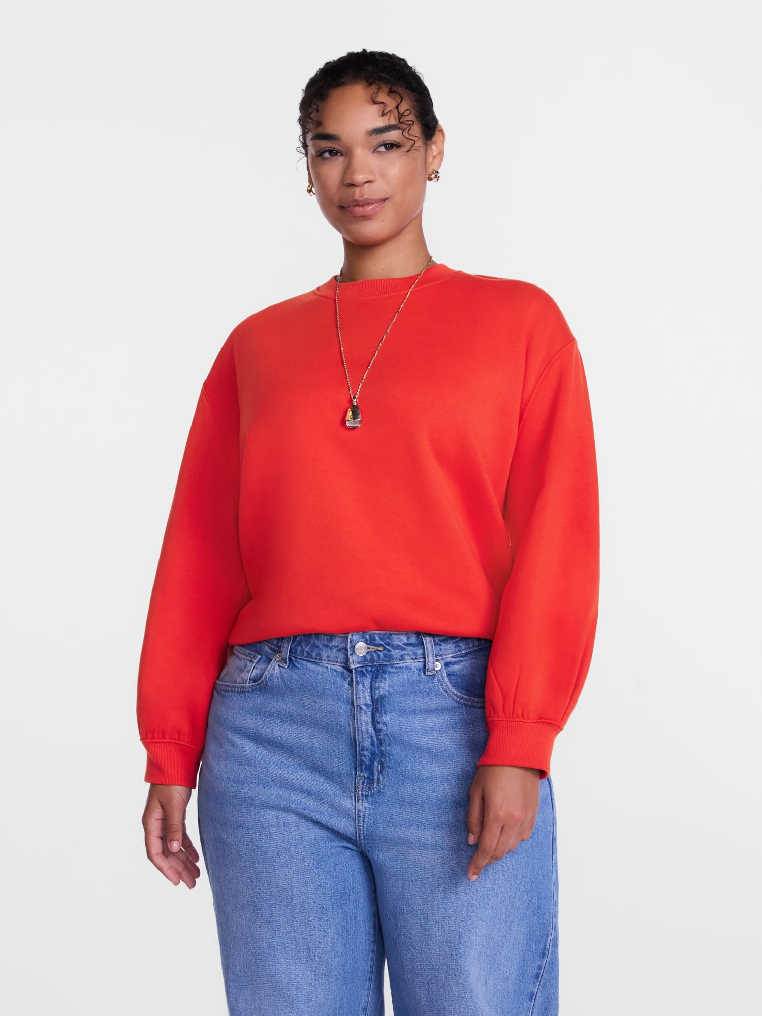 Scenario Women's and Women's Plus Crewneck Sweatshirt, Sizes XS-4X
