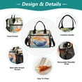 thumbnail image 3 of FORMRS Insulated Lunch Bag for Work School Unisex Large Capacity Cooler with Shoulder Strap, Blue Goldfish Bowl, 3 of 6