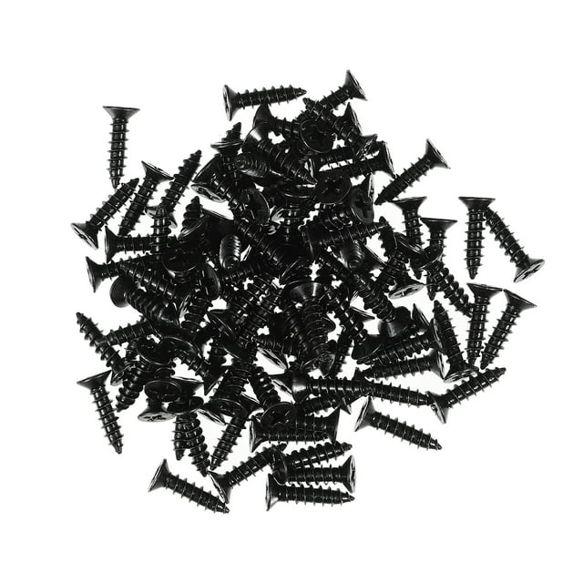 Doitool 100pcs Nails Drywall Nails de acero al carbono M4 * 16 Tornillos de cabeza plana para reparación