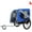 Blue-Gray, variant on Montary 2-in-1 Dog Bike Trailer & Stroller - 120lb Capacity Steel Frame w/ Foldable Wheels (Black- Gray)