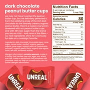 Unreal Dark Chocolate Peanut Butter Cups 4.2 oz