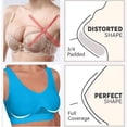 thumbnail image 6 of Plus Size Bras for Women Sawvnm Women Seamless Sports Bra Wirefree Yoga Bra With Removable Pads Push Up Wire Free Everyday Full Coverage Comfortable Underwear Bras, 6 of 7