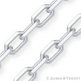 thumbnail image 2 of 1.2mm D-Cut Anchor Cable Link Chain Necklace in .925 Sterling Silver w/ Rhodium, 2 of 2