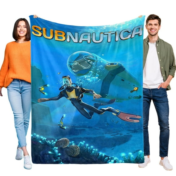 Subnautica anti-pilling, suave, ligera, esponjosa y acogedora de lujo para hogar y cocina – Perfecta para niños y adultos,200X150cm