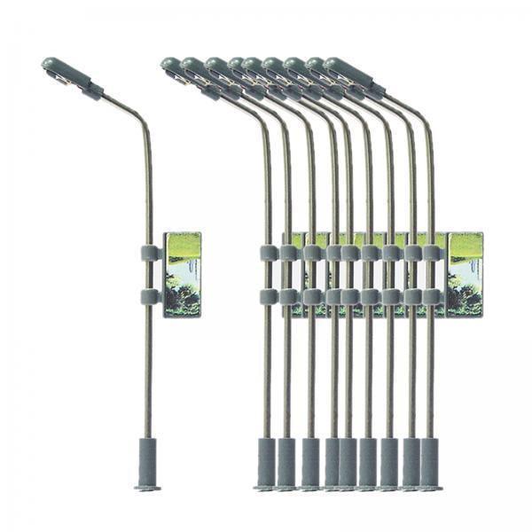 2x 10 piezas modelo miniatura tren luz LED paisaje césped calle arquitectura de ferrocarril Modelo 3V luz blanca cálida Lámpara diseño Zulema Tren Ferrocarriles Luces