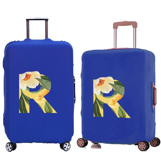 Luggage Cover Travel Suitcase Protective Cover for Trunk Case 18 ''-28 '' Foldable Elastic Suitcase Cover Floral Lettern Pattern 8floral R M
